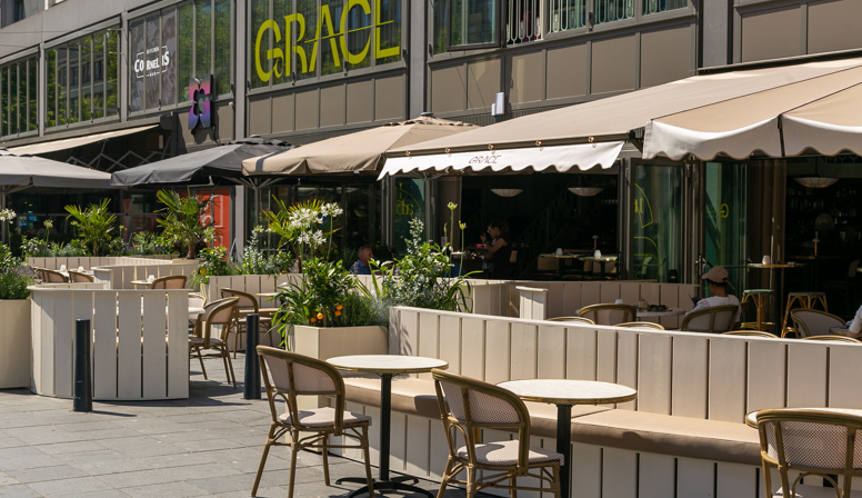 Grace opent gigantisch terras aan de Coolsingel