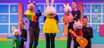 Peppa Pig via Theater Zuidplein naar het strand