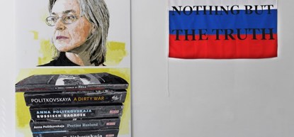 Schilder Peter Koole brengt ode aan vermoorde Russische journaliste