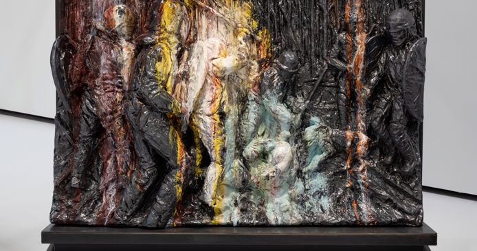 Silvia B., Evelyn Taocheng Wang, Anne Wenzel  tonen werk in Chabot Museum