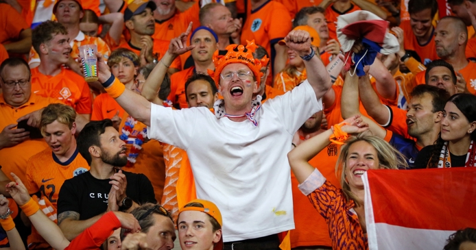 Juichen tijdens het WK Voetbal