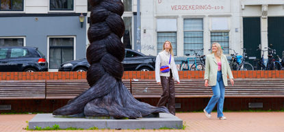 Ontdek via interactieve online wandelroutes de Rotterdamse beeldencollectie