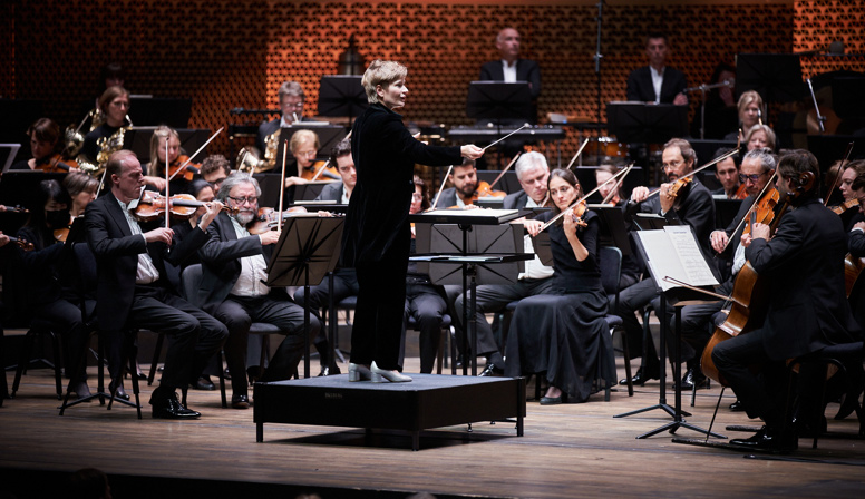 Sheherazade gespeeld door Anja Bihlmaier en het Residentie Orkest