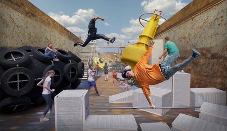 Urban sports vullen het festivalhart van Rotterdam Architectuur Maand