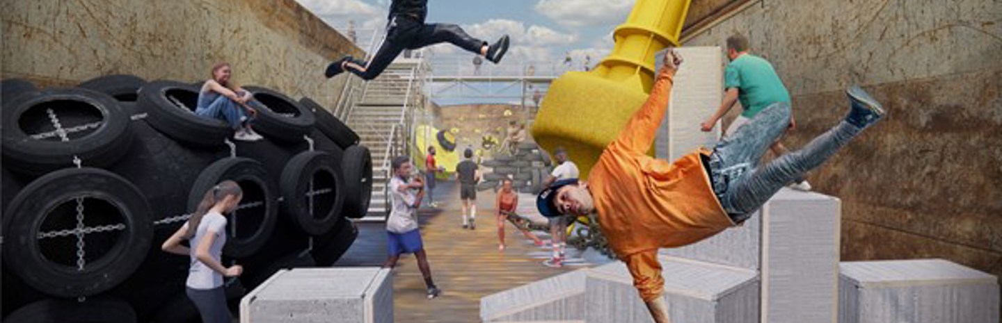 Urban sports vullen het festivalhart van Rotterdam Architectuur Maand