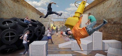 Urban sports vullen het festivalhart van Rotterdam Architectuur Maand