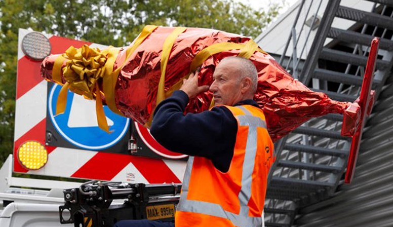 BYE BYE 2022: Bezorger van de Opzoomer-kerstbomen Robert Meeling